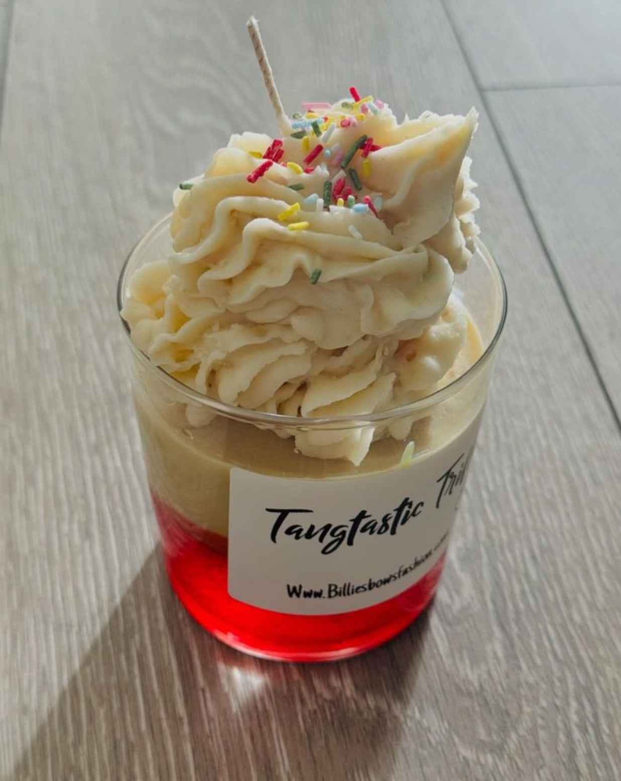 Tangtastic Trifle candle