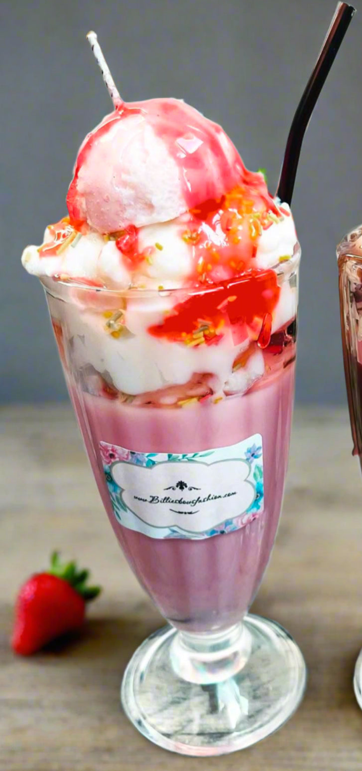 Strawberry knickerbocker glory