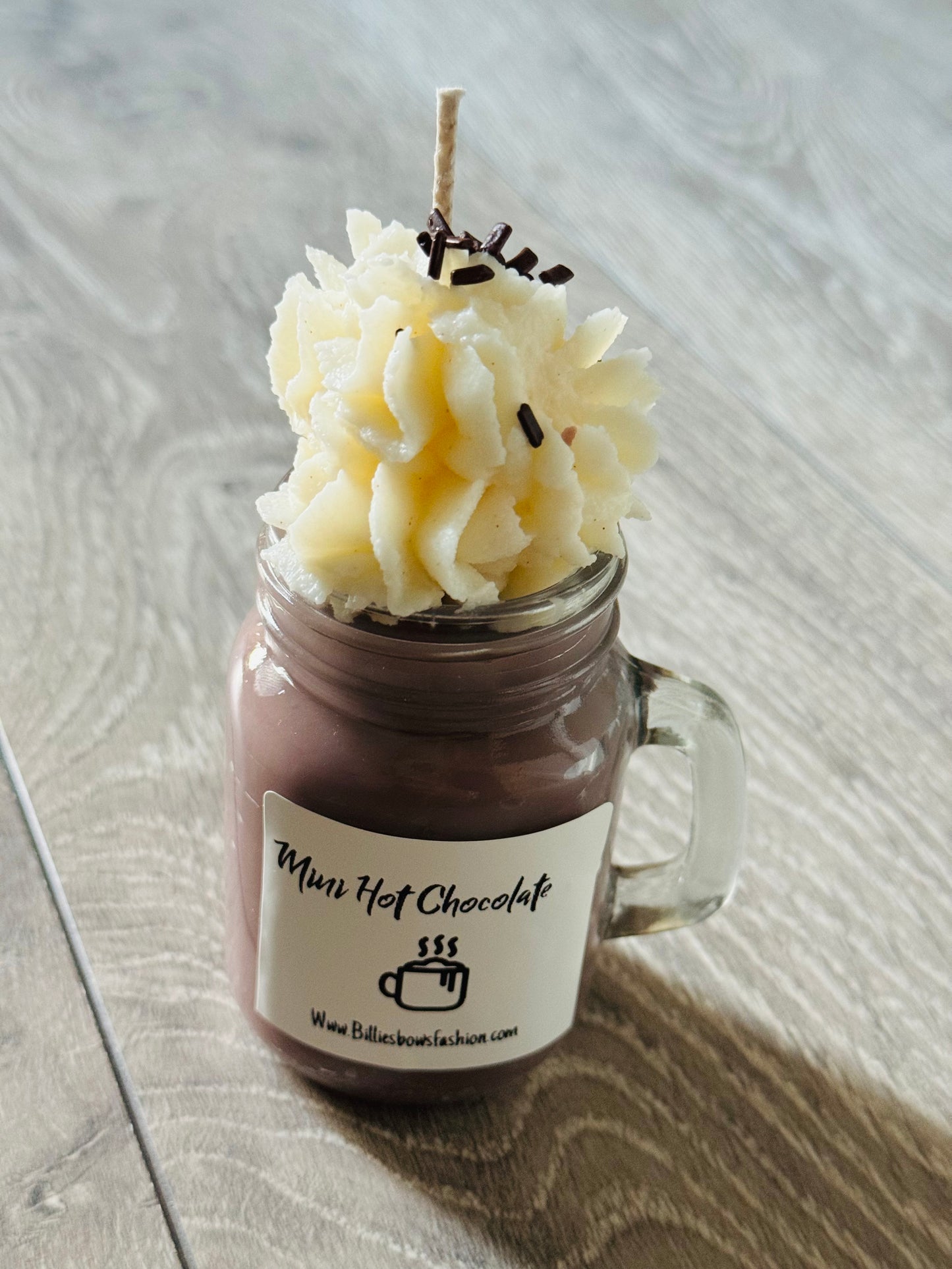 Mini hot chocolate candles