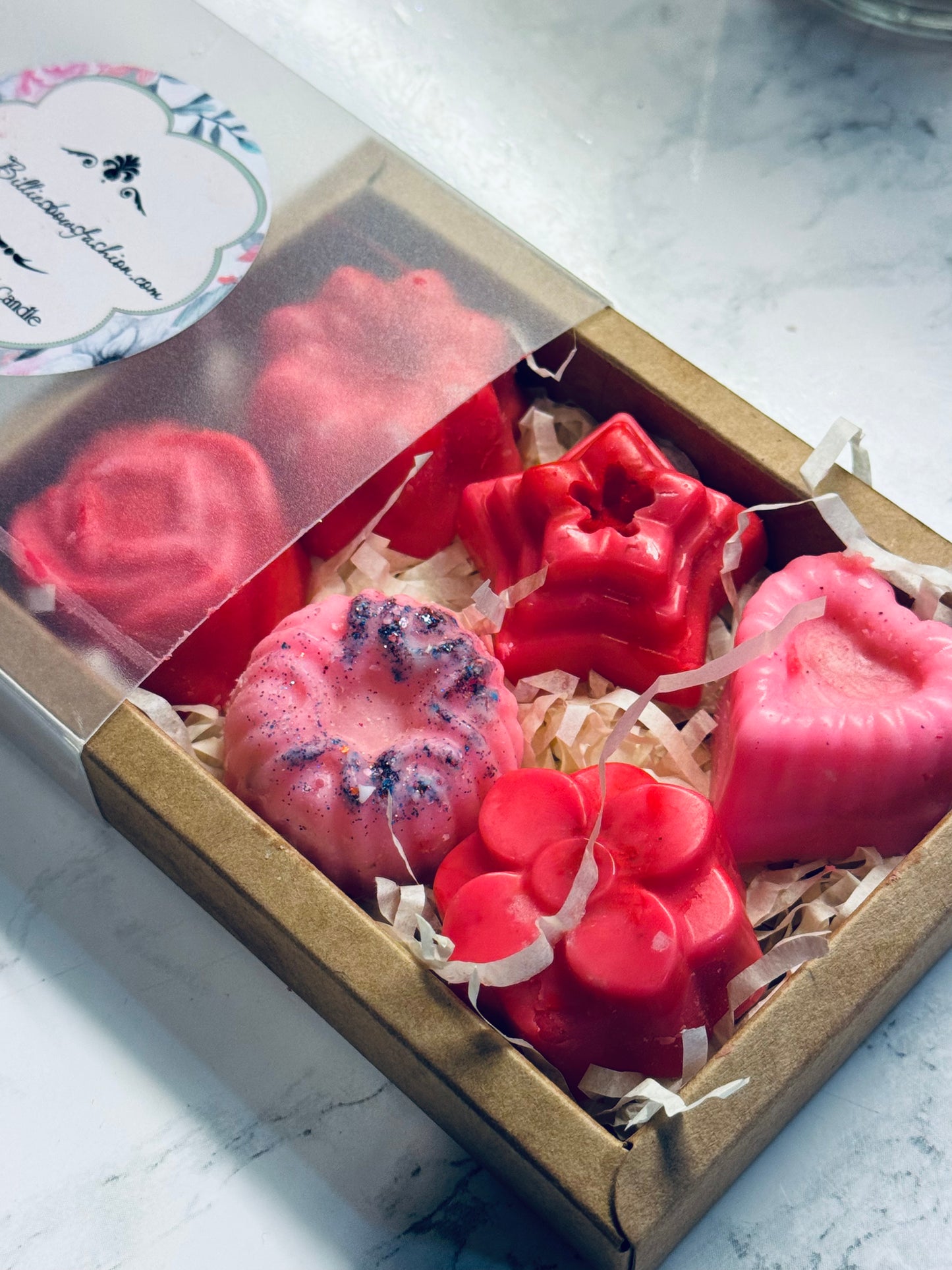 6 floral wax melts