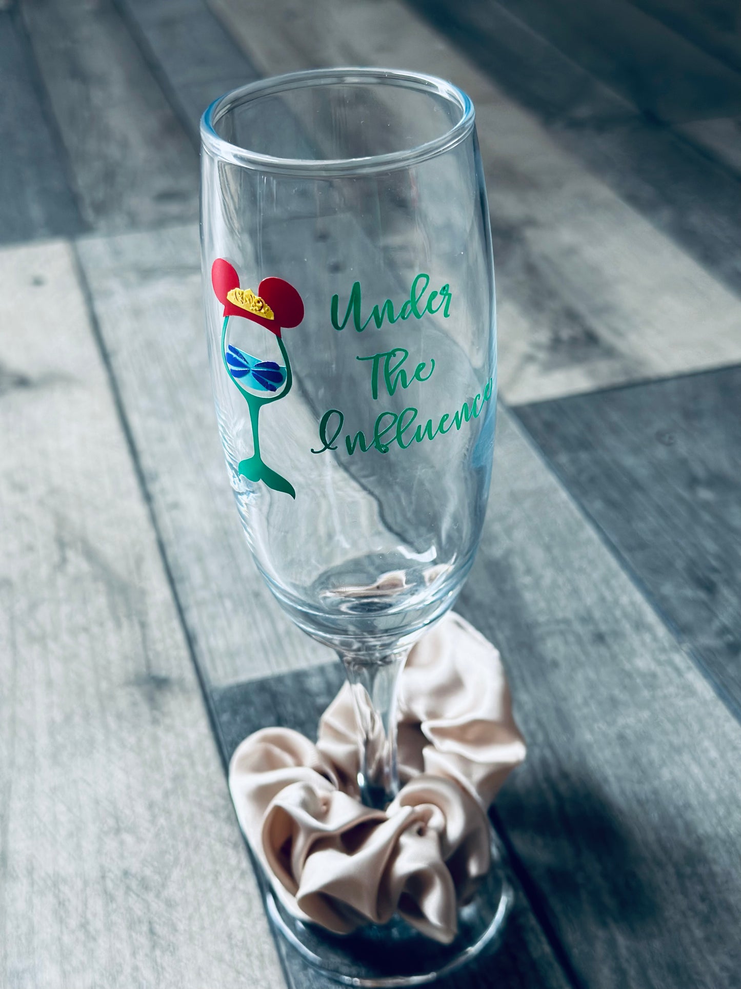 Little mermaid wine/gin/flute