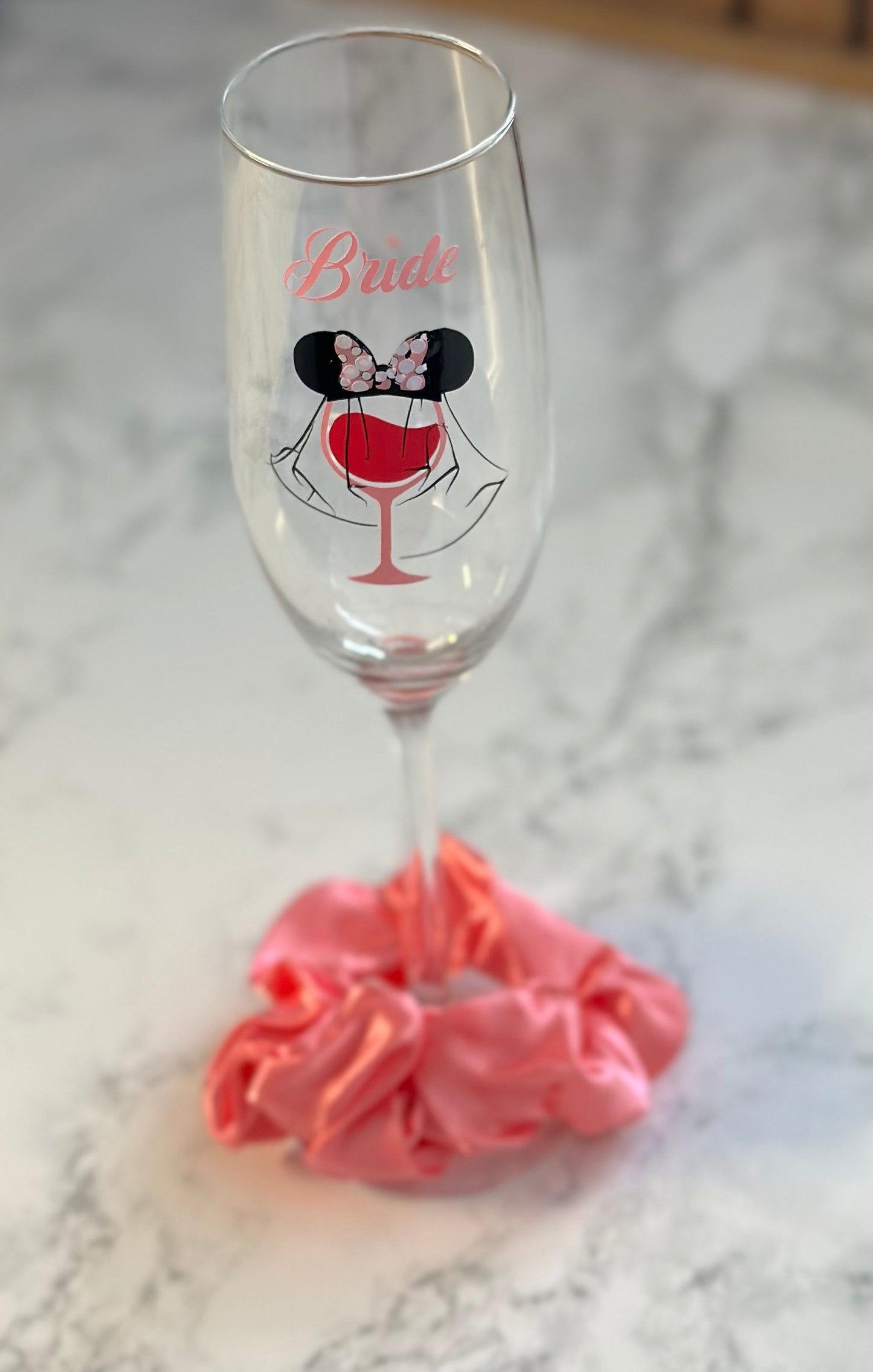 Minnie bride gin or wine glass