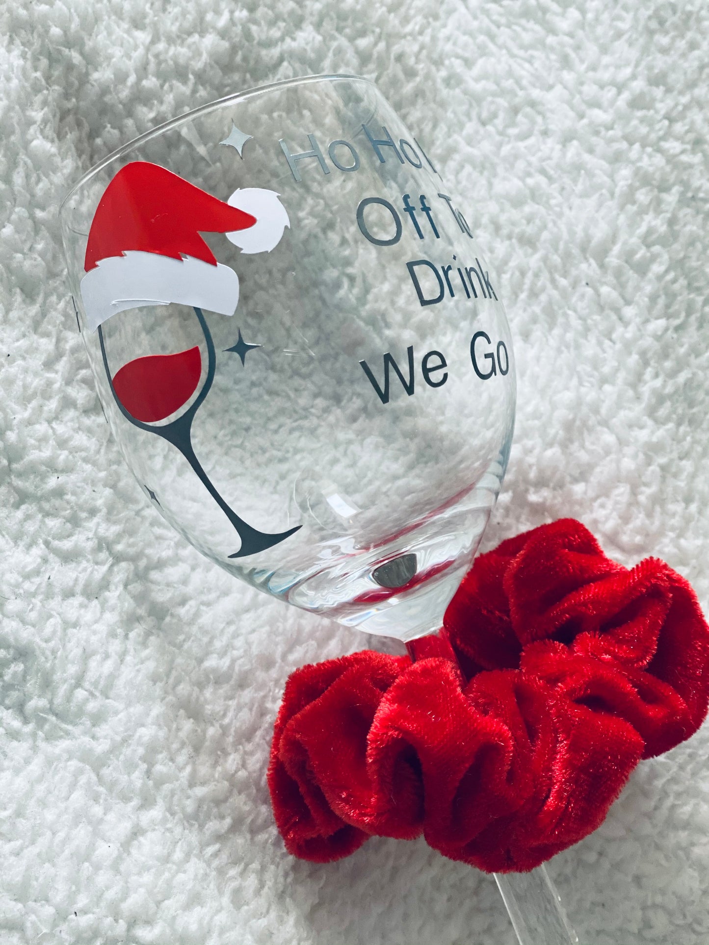 Santa wine or gin glass