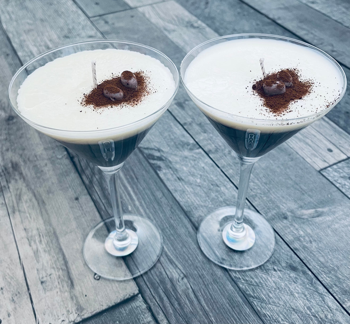 Espresso martini cocktail candle