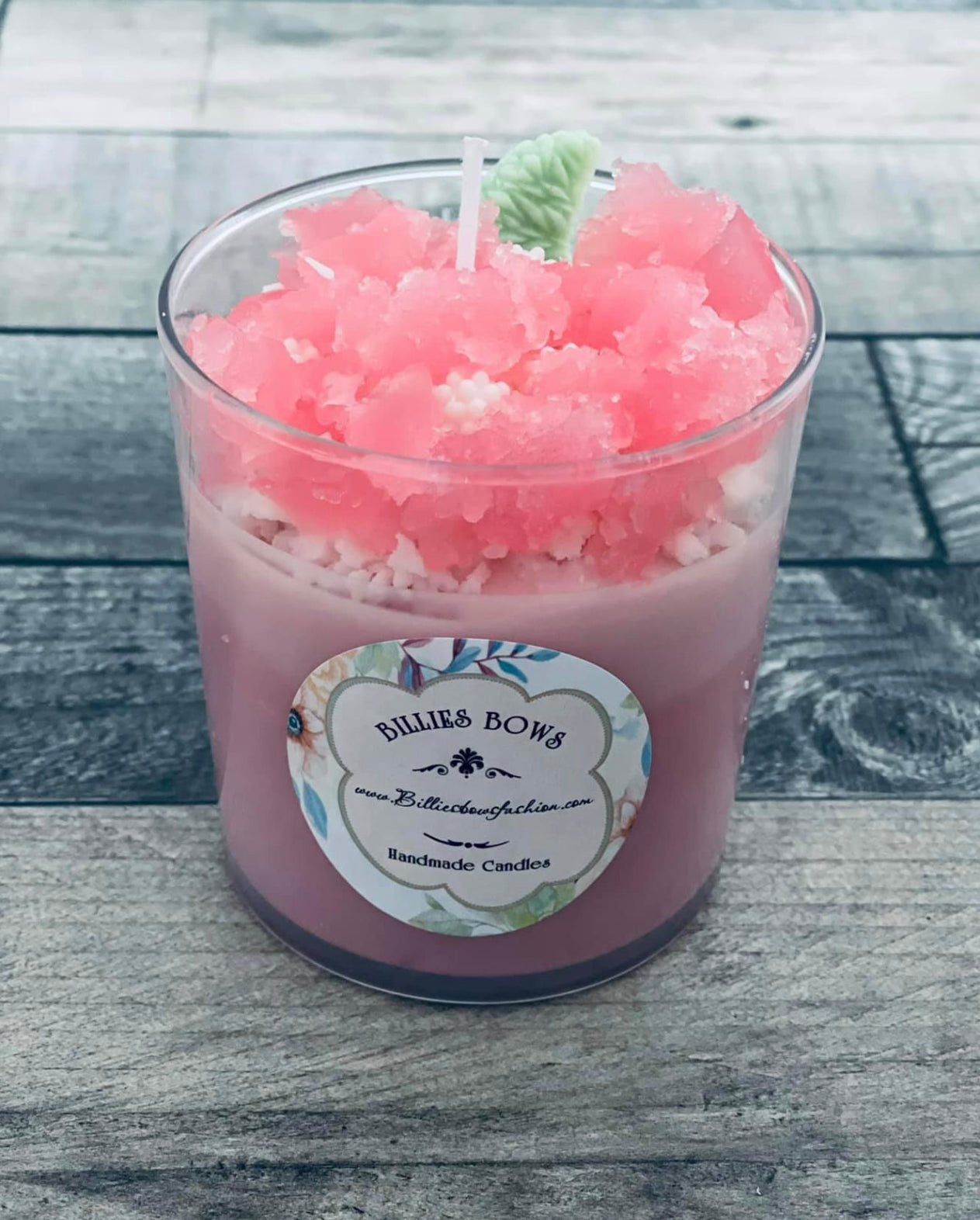 Strawberry daiquiri cocktail candle