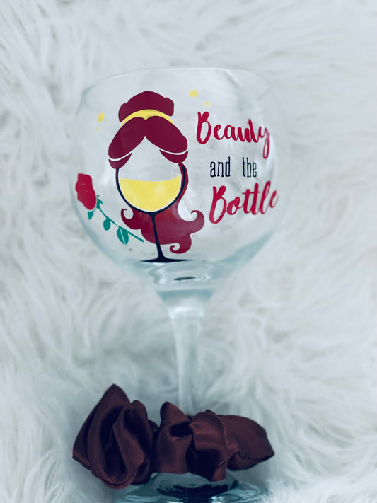 Beauty and the beast gin/wine/flute