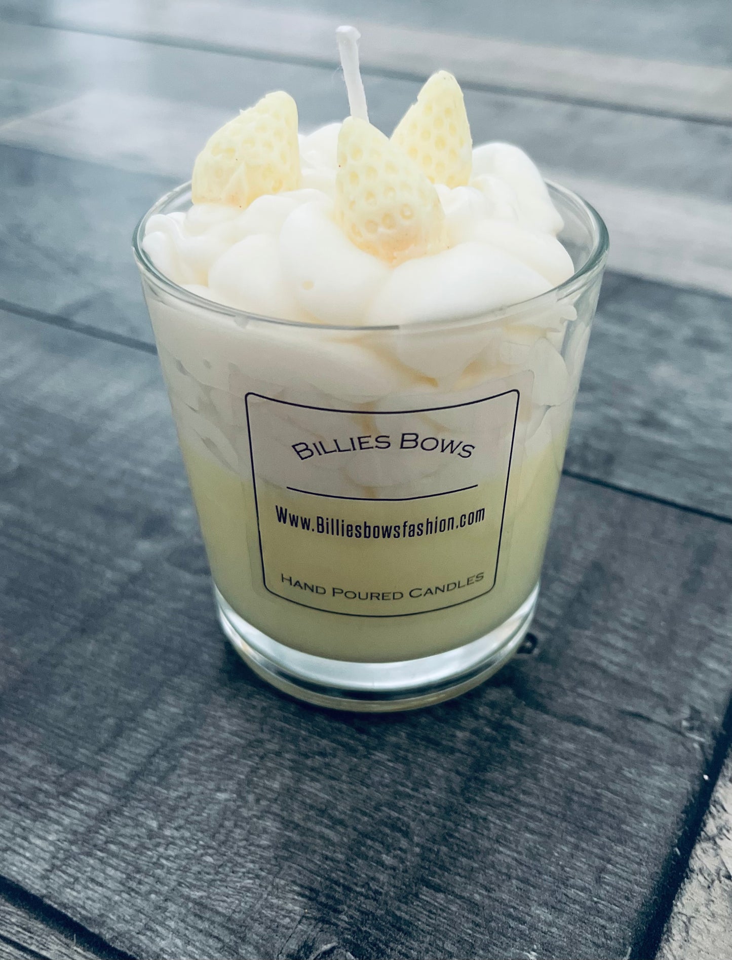 Yellow berry candle