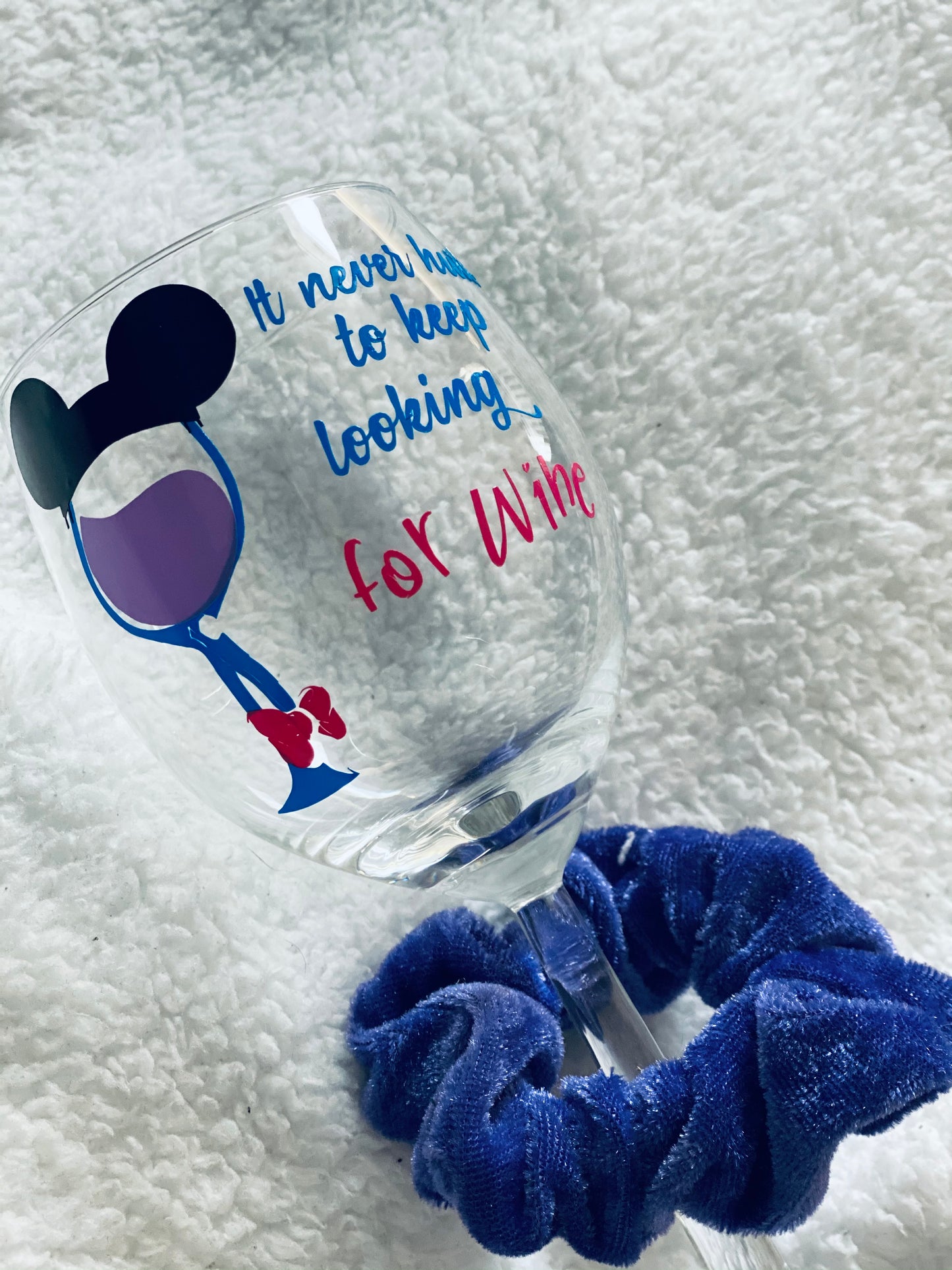 Eeyore wine or gin glass