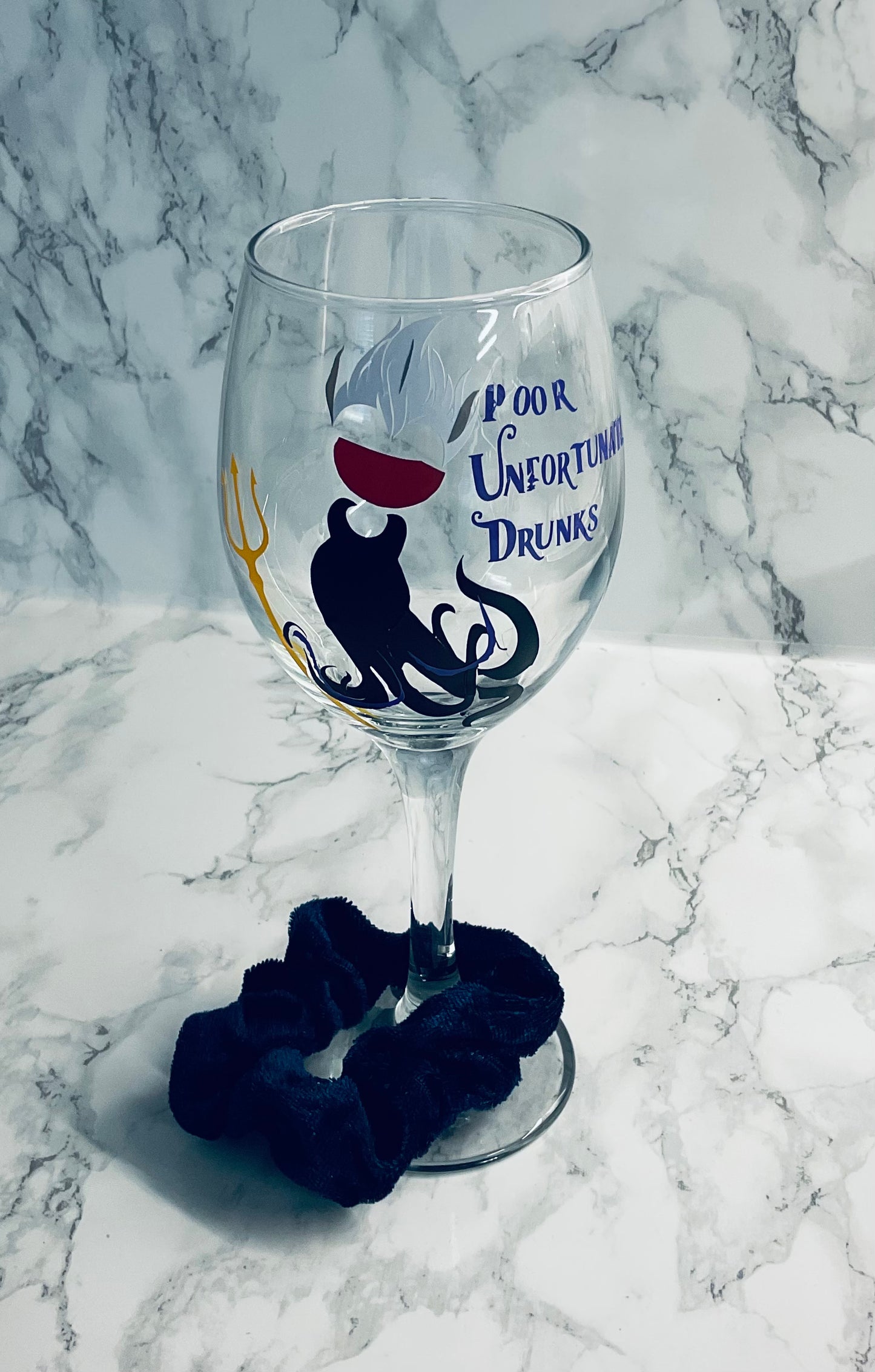 Ursula sea witch wine or gin glass