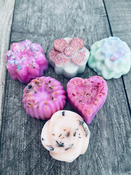 6 floral wax melts