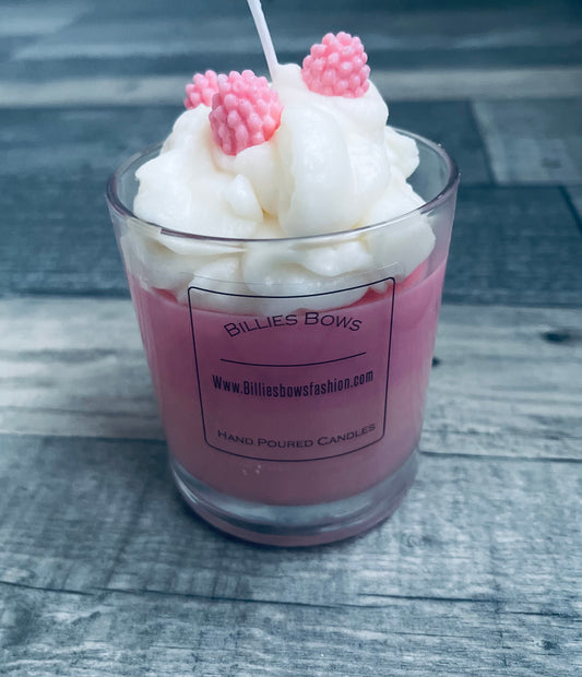 Pink berry candle