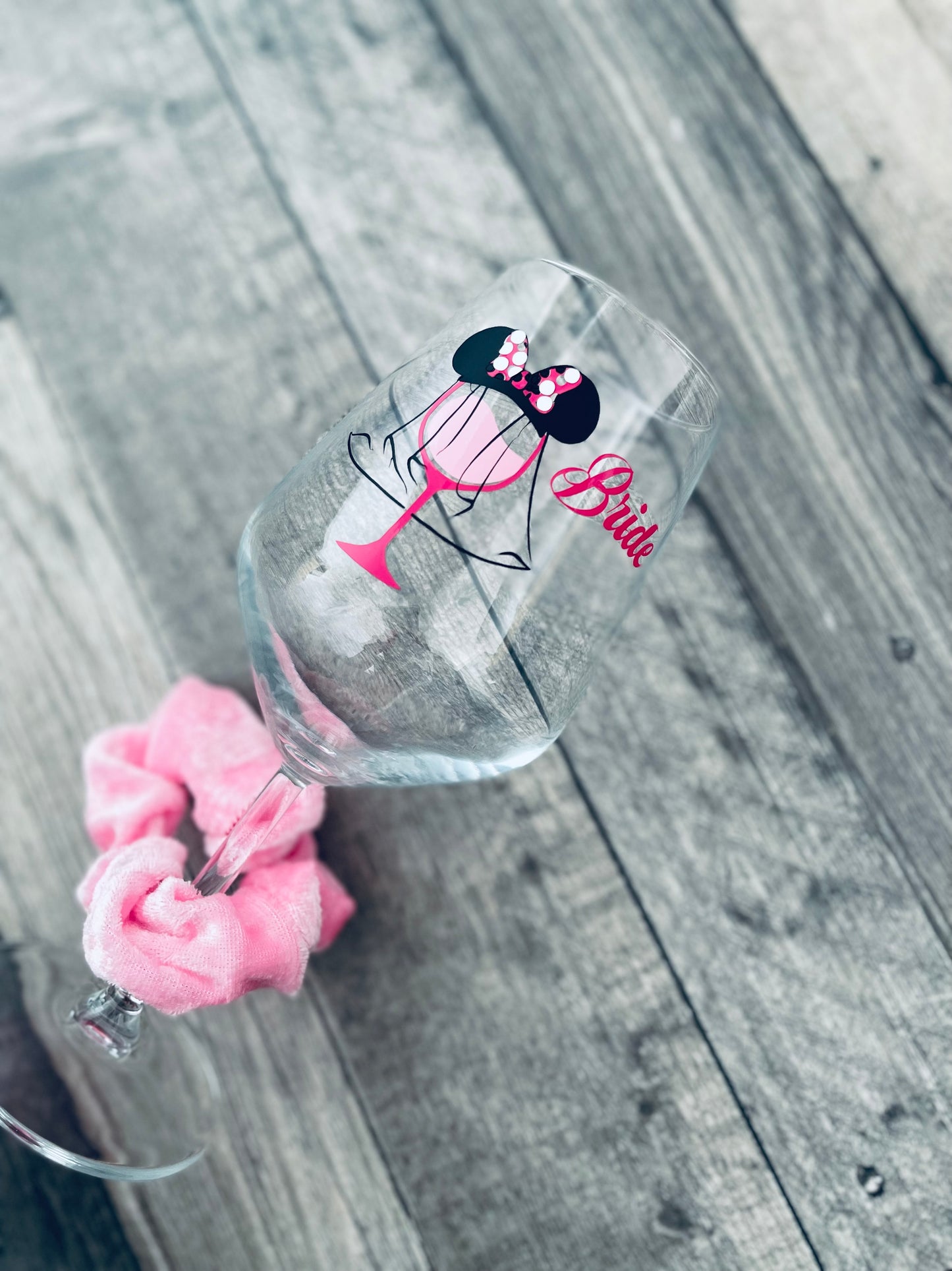 Minnie bride gin or wine glass