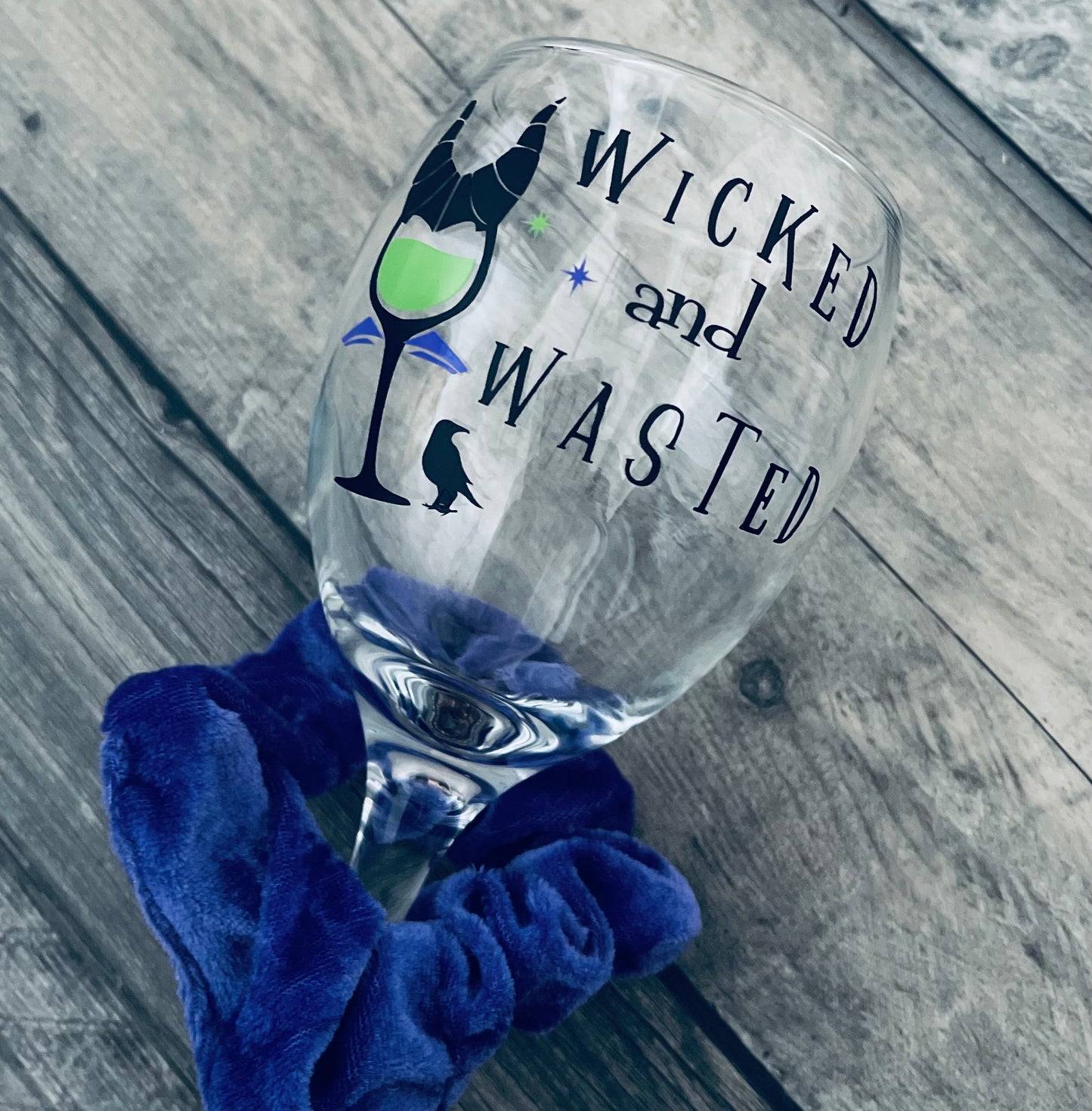 Maleficent wine glass